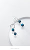 MODIAN Geometric Round Drop Earring for Women 925 Sterling Silver Blue Tiger Eye Dangle Earring Fine Jewelry 2020 New