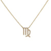 Crmya Cubic Zirconia Charm Chain Pendants 12 Zodiac Constellation Necklace Silver Gold Plated Jewelry For Womdn And Men - Image 27