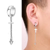1Pc Punk Steel-color Stainless Steel Painless Ear Clip Earrings For Men/Women Street Pop Non Piercing Fake Earrings Jewelry Gift - Image 5