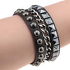 Emo Spike Bracelets For Women Men Goth Punk Vegan PU Leather Couple Bracelets Cuff Bangles Studded Halloween Wristband Jewelry - Image 25