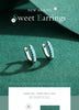 Modian Silver Turquoise Tiny Earring 925 Sterling Silver Exquisite Small Hoop Earrings For Women Girl Statement Jewelry