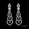 Long Tassel Drop Earrings for Women Silver Color Rhinestone Crystal Hanging Dangle Earring Bridal Wedding Jewelry - Image 23