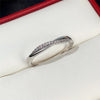 Contracted Design Women's Ring with Brilliant White Cubic Zirconia Wedding Party Daily Wearable Statement Jewelry - Image 6