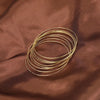 10pcs Etched Dimpled Circle Silver Color Bangles Bracelets Women Men Lovers Jewelry Gifts - Image 8