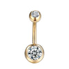 14 Gauge Stainless Steel Navel Piercing Ring with 10 mm Bar and Decorative Ends - Image 15