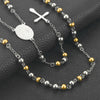 Stainless Steel Vintage Cross Bohemia Religious Rosary Pendant Necklace For Women Men Charm Jewelry Gifts - Image 18