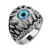 Men's Vintage Dragon Claw Evil Eye Ring Devil Eyeball Party Rings Men Jewelry Anime Skull Hip Hop - Image 10