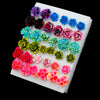 18/36/100Pairs Women Star Moon Small Plastic Stud Earrings Set Girl Children Cartoon Geometric Party Birthday Christmas Jewelry - Image 10