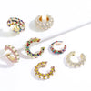 1Pcs CZ Cuff Earrings for Women Small C Shape Ear Cuff Colorful Rhinestone Clip Earrings Crystal Earcuff Without Piercing - Image 3