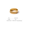 Bling Cubic Zirconia Round Ring 316L Stainless Steel Women Jewelry Temperament Wedding Ring Gift - Image 5