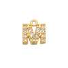 7x8mm Brass Cubic Zirconia Crystal 26 Letter Charms Pendants for Women Necklace Earring Jewelry Accessories Model - Image 32