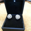 Silver Color Flower Stud Earrings for Women Full Dazzling Cubic Zirconia Chic Bridal Wedding Accessories Jewelry - Image 3