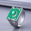 Superhero Green Lantern Ring Silver Plated Charm Jewelry For Men Replica Men Gifts - Image 2