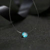 Sumeng Personality Square Imitation Pearl Crystal Zircon Necklace Invisible Transparent Fishing Line Necklace Women - Image 11