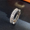 Contracted Design Women's Ring with Brilliant White Cubic Zirconia Wedding Party Daily Wearable Statement Jewelry - Image 39