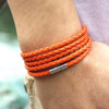 Unisex Multilayer Interlaced Faux Leather Cuff Bangle Wristband Bracelet Jewelry - Image 4