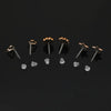 18/36/100Pairs Women Star Moon Small Plastic Stud Earrings Set Girl Children Cartoon Geometric Party Birthday Christmas Jewelry - Image 3
