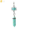 Csja Stone Pendant Merkaba Locket Pendulum Hexagonal Prism Crystal Long Pendants for Necklaces Women Jewelry - Image 25