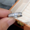 Contracted Design Women's Ring with Brilliant White Cubic Zirconia Wedding Party Daily Wearable Statement Jewelry - Image 37
