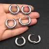 Stainless Steel Hoop Earrings with 3 mm to 5 mm Bands in Multiple Sizes - Image 4