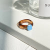 Simple Inlaid Colorful Zircon Resin Ring Women Sweet Cute Birthday Party Commemorative Jewelry Gift - Image 7