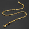 Minimalist Metal Anklets Women Gold Color Stainless Steel Figaro Rope Curb Link Leg Chain Basic Chic Lady Girl Jewelry 10inch - Image 6