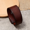 Vintage Irregular Men Leather Bracelets Wide Brown Cuff Wrap Bracelets&Bangles Punk Wristband Women Men Jewelry - Image 4