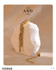 Thick Stainless Steel Chain Cuff Bracelet in Gold-Tone or Mixed-Metal Finish - Image 13