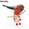 Multicolor Bird Brooch Pins Quality Enamel Ainmal Brooches Year Jewelry Gift Pyrrhula pyrrhula - Image 7