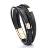 ZG Braided Leather Bracelets for Men in Black and Brown Color Armband Heren with Magnetic Elegent Bangle Male Cool Bracelet - Image 7