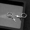 Cone Lighting Pendant Earring Lock Charm Stainless Steel Earrings For Women Men Accessories Ear Piercing Hoop Jewelry - Image 4