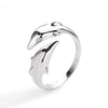 Romantic Love Hug Hand Rings Creative Love Forever Open Finger Rings Adjustable Jewelry Ring For Women Party Gift - Image 5