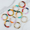 FishSheep Colorful Acrylic Bamboo Bracelets For Women Stretch Resin Beads Elbow Cuff Charm Bracelets Bangles Y2K Jewelry - Image 2