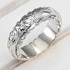 Elegant Craved Flower Pattern Women Band Ring 3 Metal Colors Available Nice Wedding Bridal Rings Classic Timeless Jewelry - Image 3