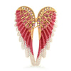 Classic Rhinestone Angel Wings Brooch Pins 3 Colors Sparkling Jewelry Gift Feather Brooches - Image 4