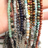 4mm Tiger Eye Labradorite Sodalite India Agate Round Beads Necklace Garnet for Girls Bracelet and Necklace Dual Purpose - Image 3