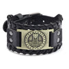 Totem Design Wide Leather Pirate Compass Bracelet Men's Bracelet Celtic Viking Jewelry Compass Bracelet Accessories Party Gifts - Image 25