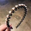 Non-Slip Rhinestone Hairbands Elastic Flower Pearl Women Hair Hoop Bands Headband Bezel Girls Hair Accessories Headdress - Image 7