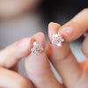 Winter Snowflake Earrings with Dazzling Crystal Cubic Zirconia 3 Metal Colors Delicate Earrings for Women Jewelry - Image 1