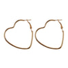 Hollow Heart Big Hoop Earrings for Women Punk Personality Clip On Earrings Metal Star Girls Ear Jewelry - Image 7