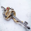 Pendant Key With Snake Winged Heart Summer Jewelry Europe Silver Vintage Happiness Gift For Woman - Image 4