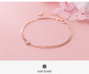 Modian Real 925 Sterling Silver Luxury Double Layer Single Diamond Box Chain Bracelet for Women Bracelet Fine Jewelry