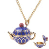 Boho Hand Made Tea Cup Necklace Pendant Woman Sweater Chain Clothing Accessories Long Necklace Enamel Collane Jewelry - Image 8