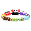 Minimalist 4 6MM 7 Chakra Stone Bracelet Women Yoga Elastic Rope Bracelets Couple Adjustable Braided Bangles Jewelry - Image 10