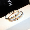 Korea Simple Micro Inlaid Zircon Word Lady Bracelets for Women Temperament Bangle Jewelry - Image 4