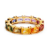 5 Colors Shiny Cubic Zircon Women Rings Gold Color Female Daily Wear Stylish Colorful Rings Anniversary Gift Jewelry - Image 2