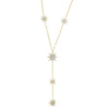 Sexy Star Charm Y Shape Long Necklace Pave Bling CZ For Women Lady Tiny Chain Wedding Necklace Gold Color Y Necklace - Image 7
