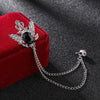 Retro Crown Rhinestones Brooch Pins Eagle Tassel Chain Lapel Pin Suit Shirt Vintage Jewelry for Women Men Accessories - Image 10