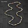 2.5/3mm Wide Stainless Steel Bamboo Necklace for Women Men Bar Link Chain on Neck Collarbone Jewelry Accessories - Image 8