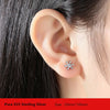 Buyee Silver Sweet Stud Earring Snowflake White Zircon Earring for Women Girl Party Jewelry Earring - Image 6